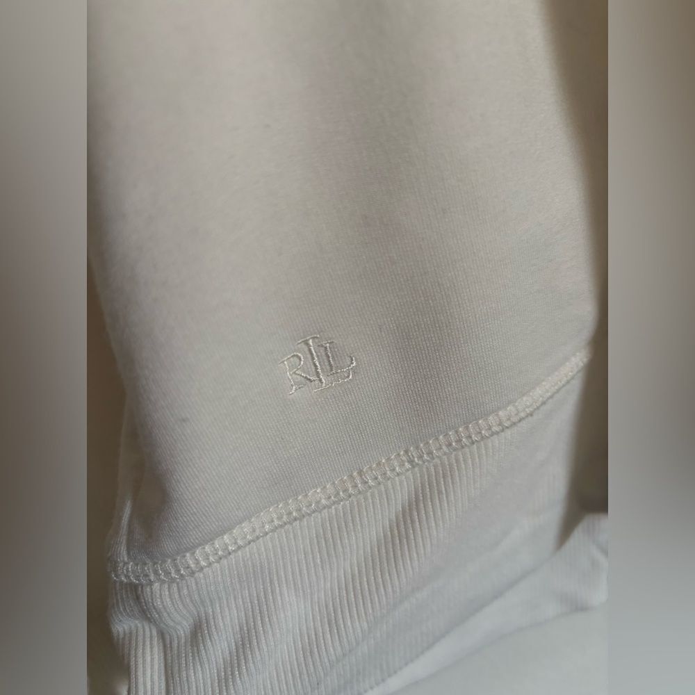 Lauren Ralph Lauren White/Cream Cross Front Hoodie Size Large - Picture 3 of 7